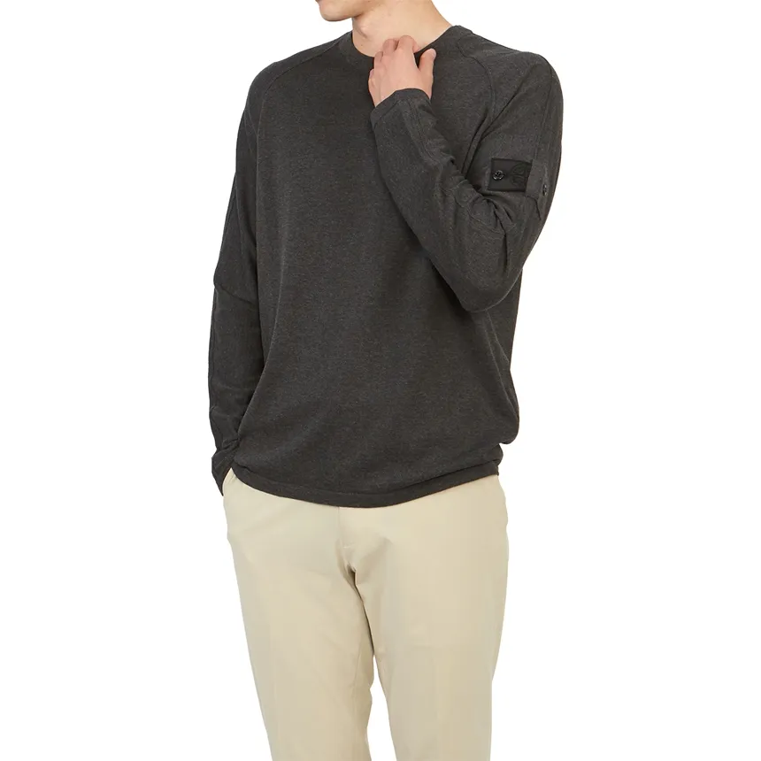 Logo Patch Cotton Sweatshirt