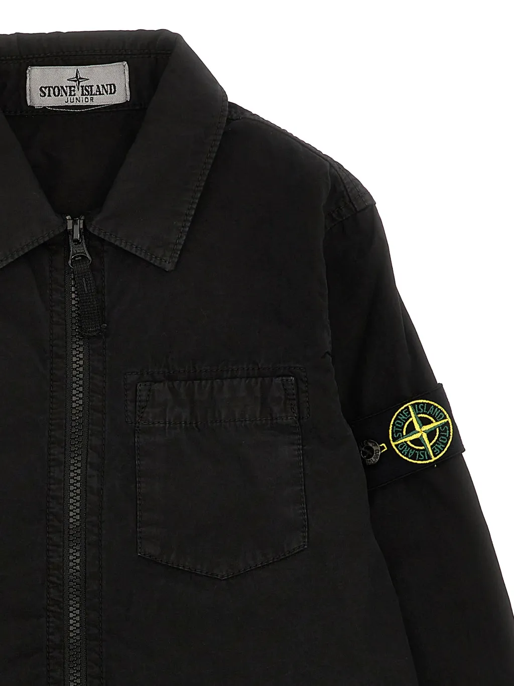 Compass-Motif Cotton Shirt