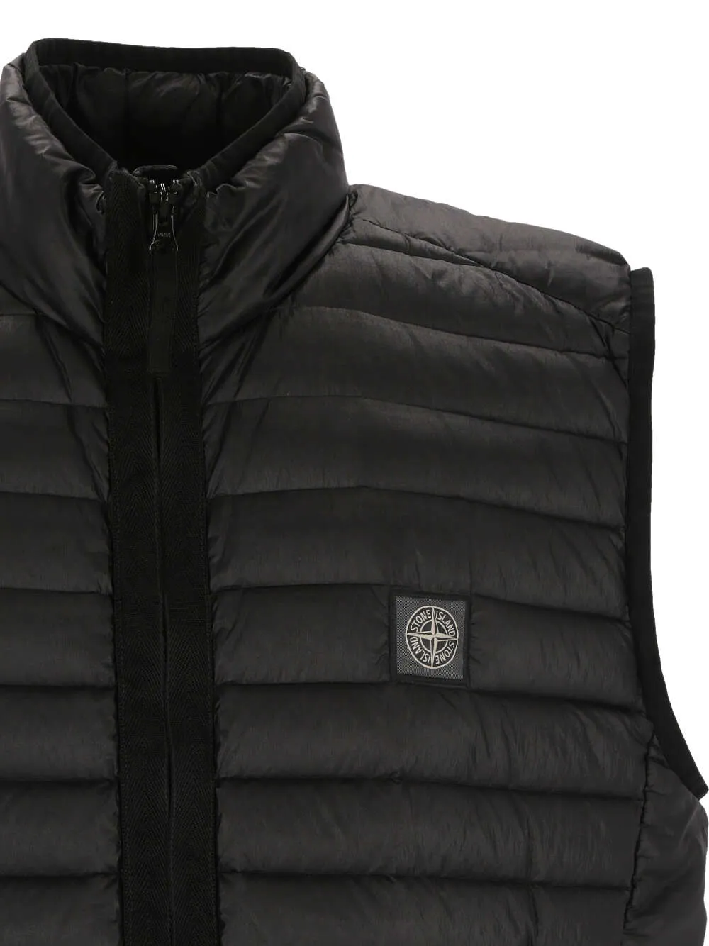 Compass-Patch Quilted Gilet