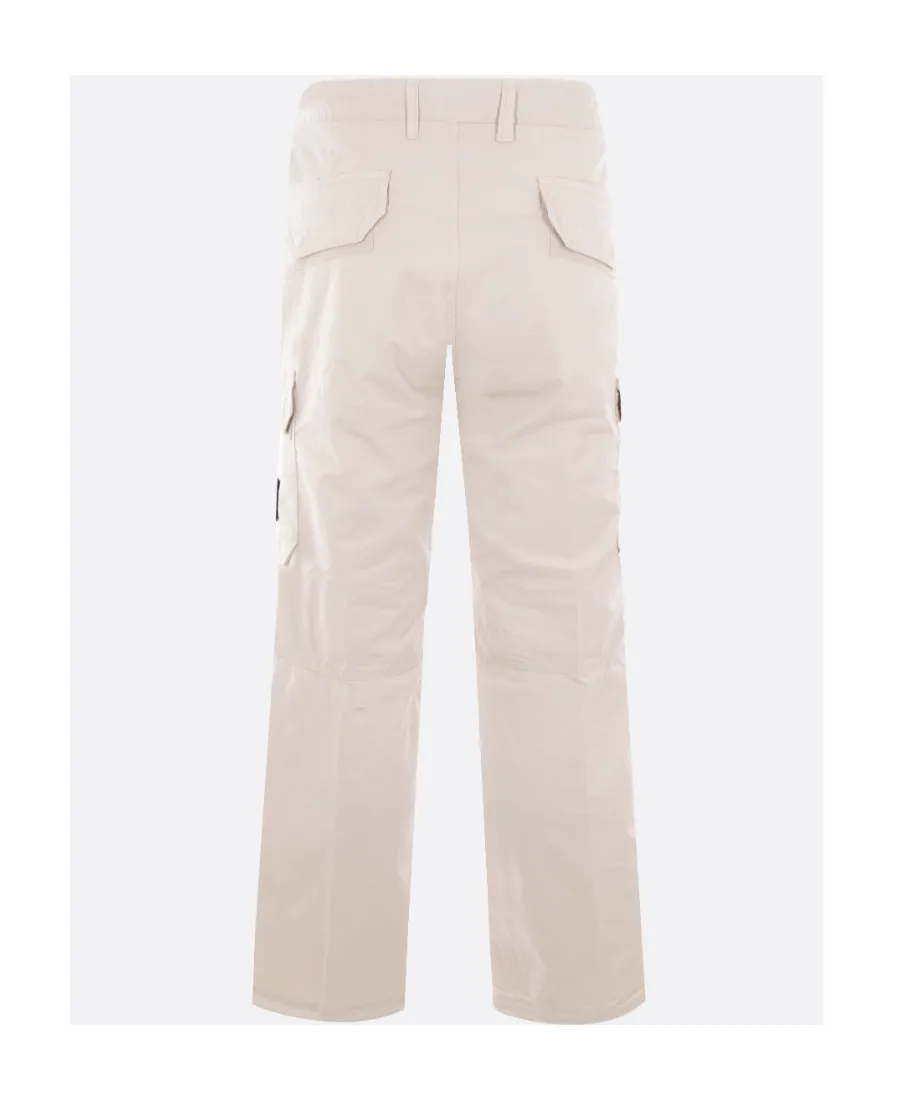Compass-Patch Straight-Leg Cargo Trousers