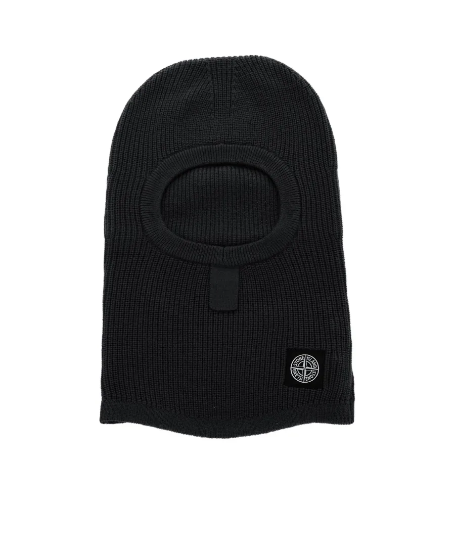 Compass-Patch Virgin Wool Balaclava