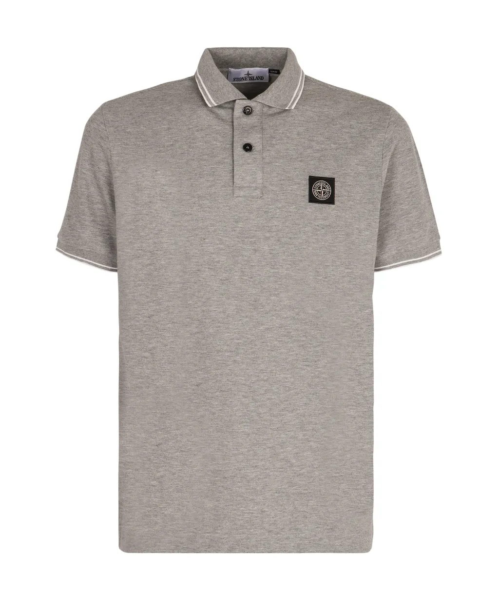 Logo Patch Short-Sleeved Polo Shirt