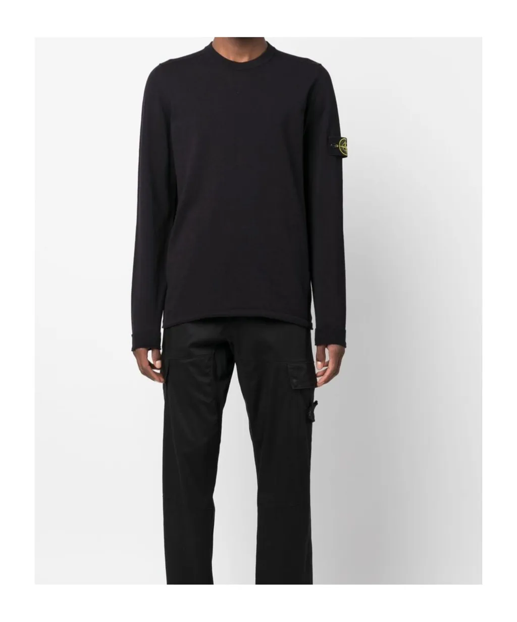 Logo Patch Crewneck Jumper