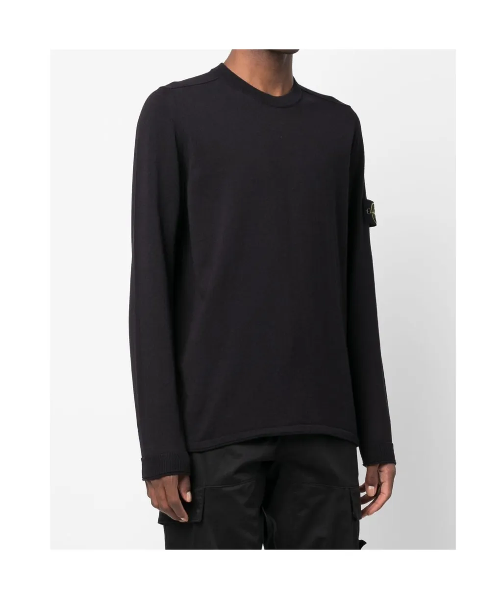 Logo Patch Crewneck Jumper