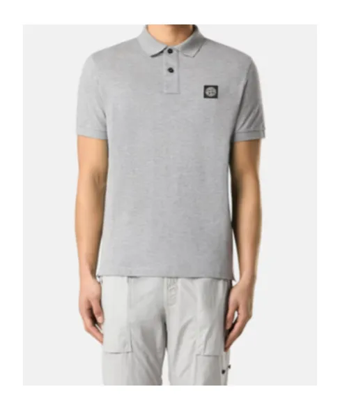 Logo Patch Short-Sleeved Polo Shirt