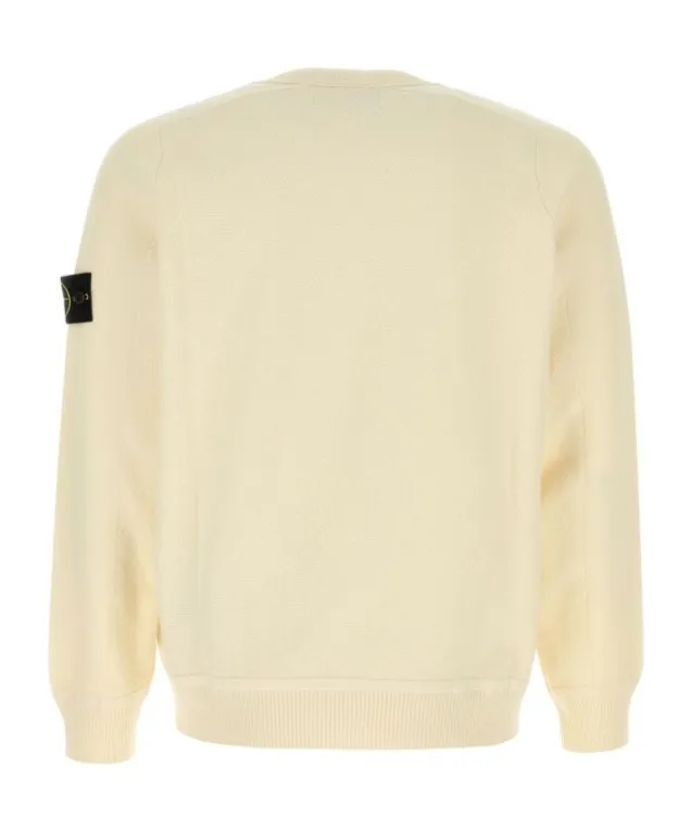 Compass-Motif Crewneck Jumper