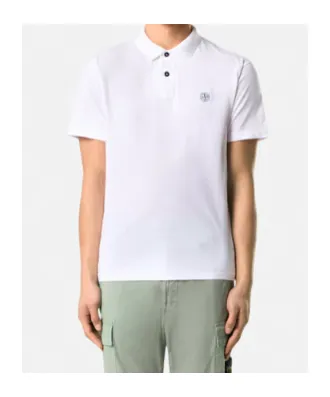Logo Patch Short Sleeved Polo Shirt