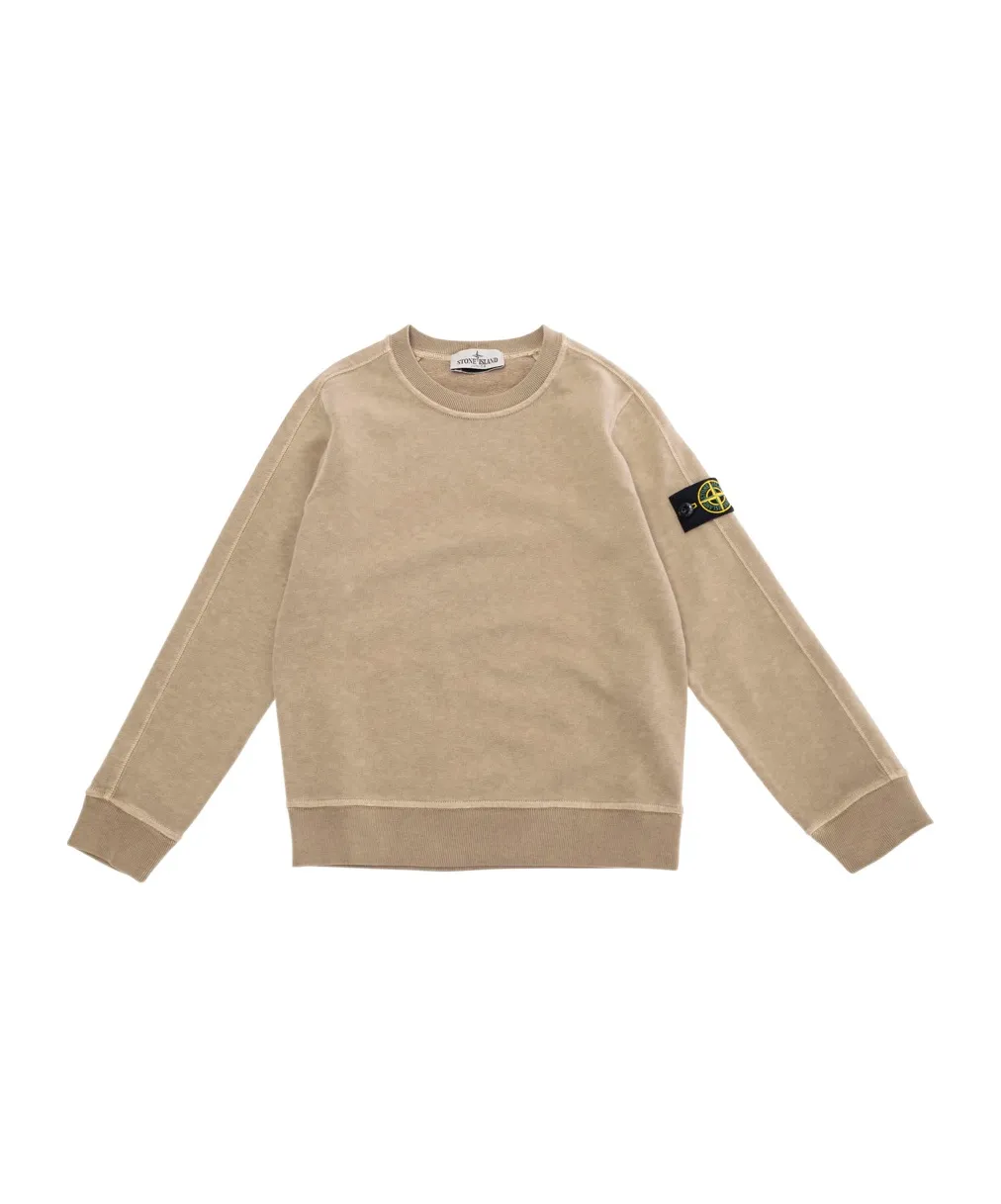 Junior Logo Patch Crewneck Sweatshirt
