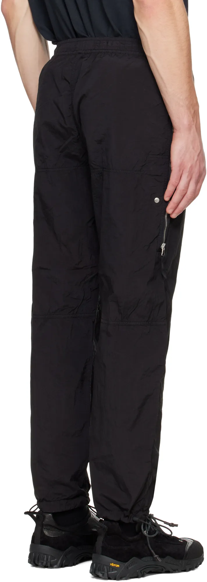 Logo Patch Elastic Waist Trousers