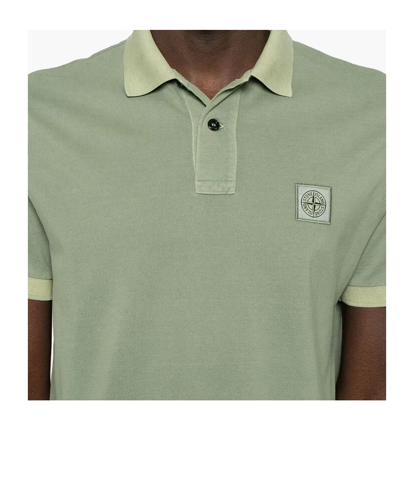 Compass-Patch Polo Shirt