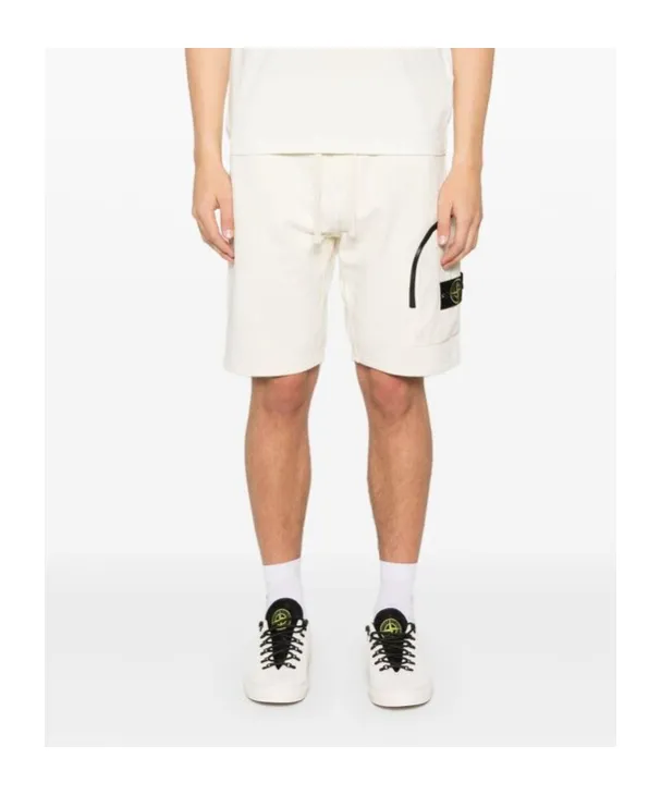Logo-Patch Drawstring Shorts