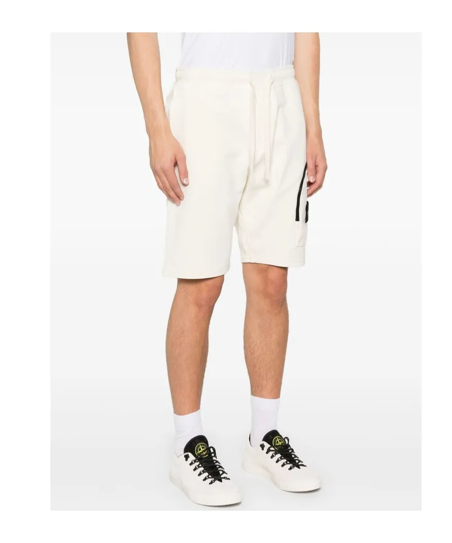Logo-Patch Drawstring Shorts