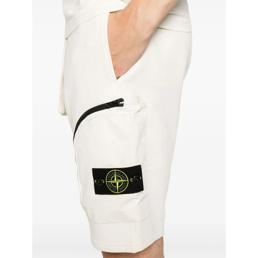 Logo-Patch Drawstring Shorts