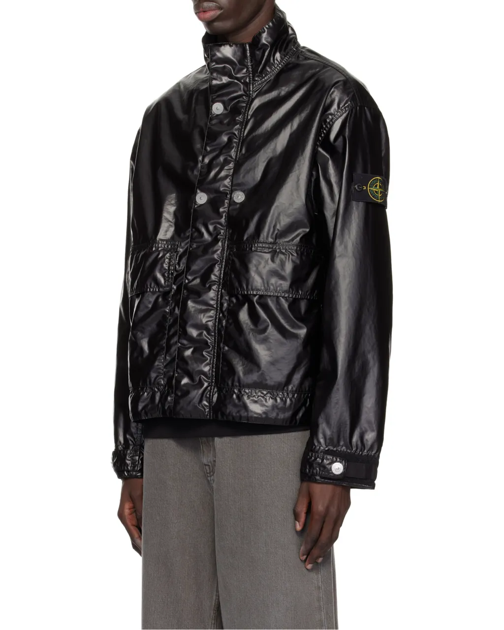 Logo Patch Long Sleeved Jacket