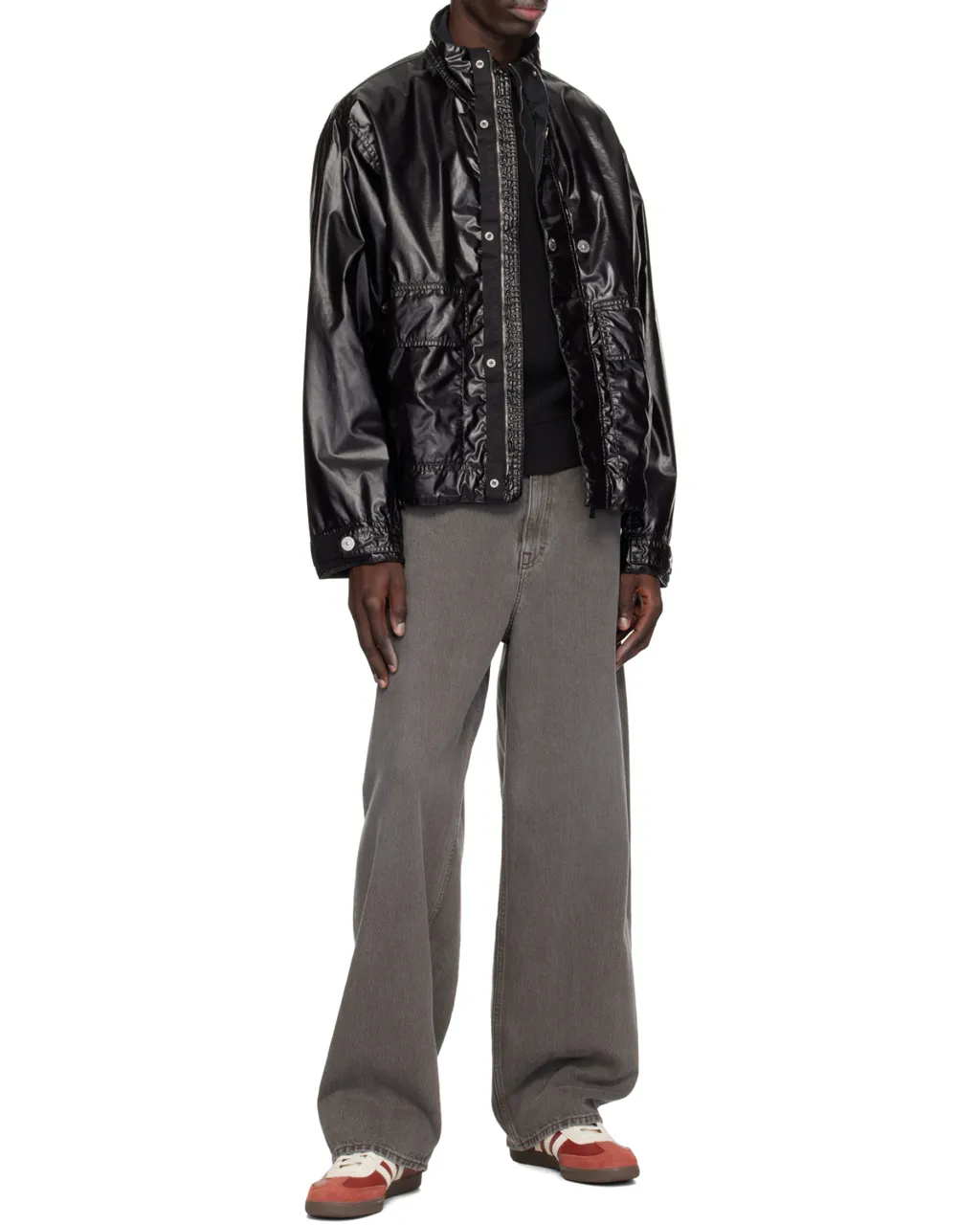 Logo Patch Long Sleeved Jacket