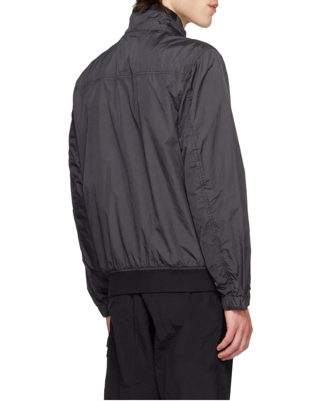 Compass-Badge High-Neck Jacket