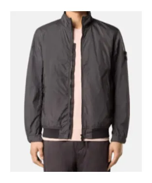 Compass-Badge High-Neck Jacket
