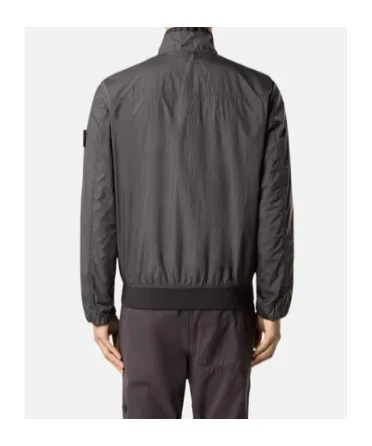 Compass-Badge High-Neck Jacket