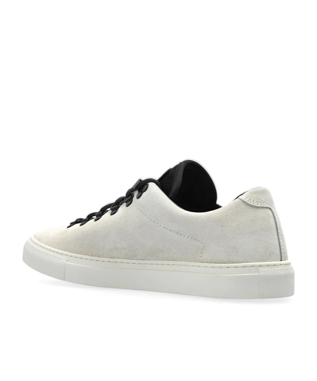 Compass-Patch Lace-Up Sneakers