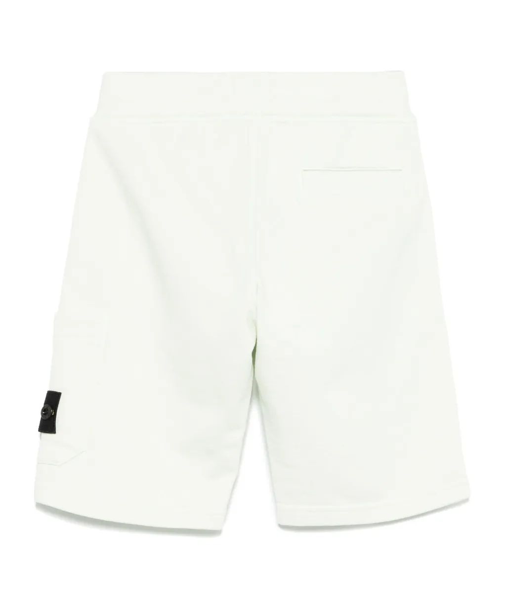 Junior Compass-Patch Elasticated Waistband Shorts