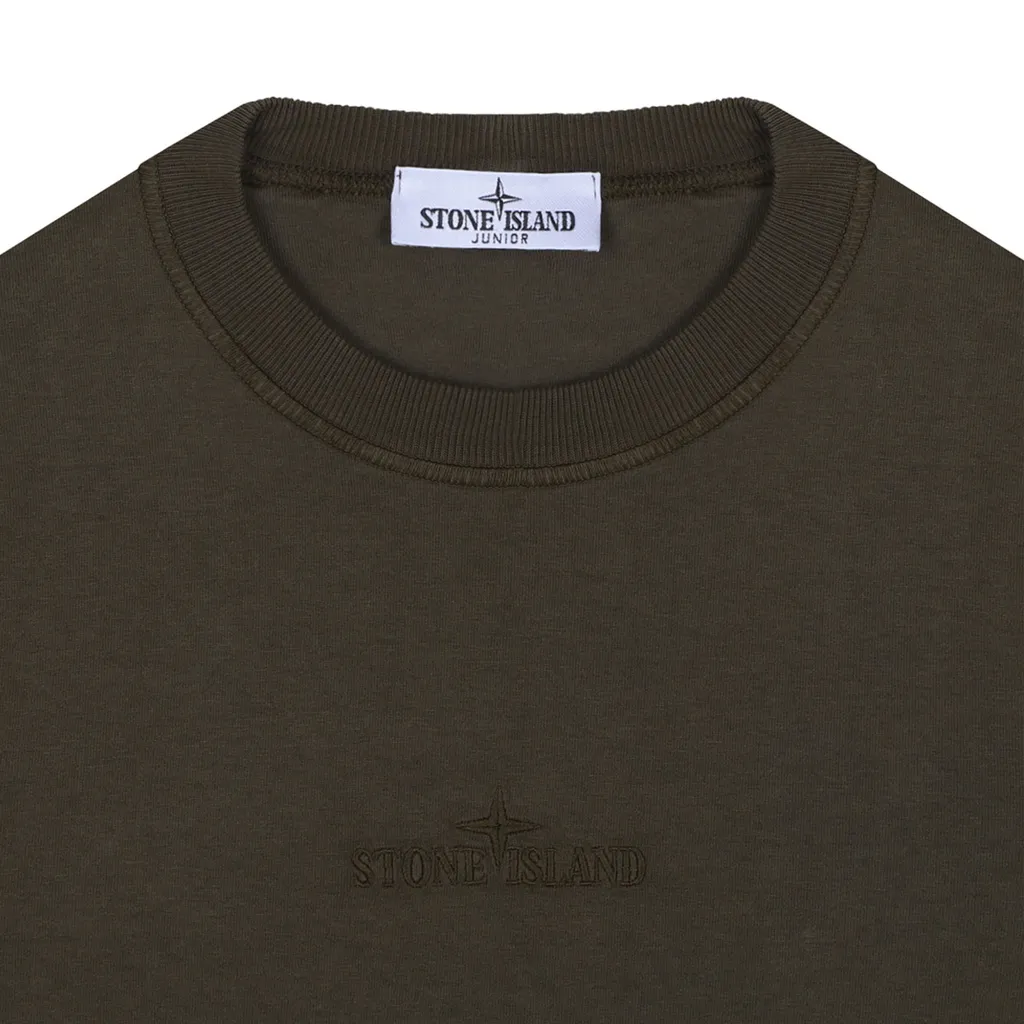 Junior Logo Embroidered Crewneck T-Shirt