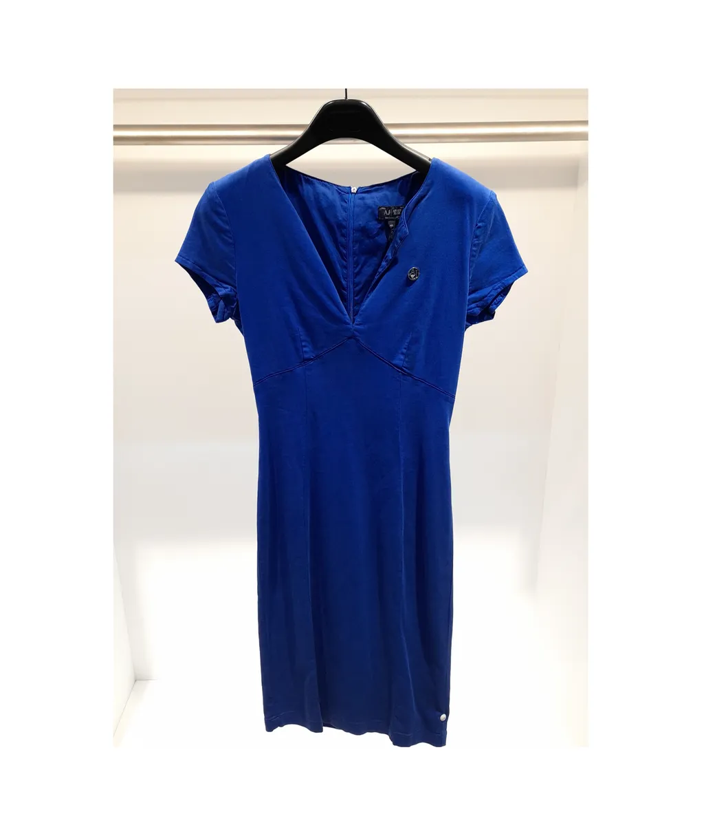 Short-Sleeved Zipper Dress