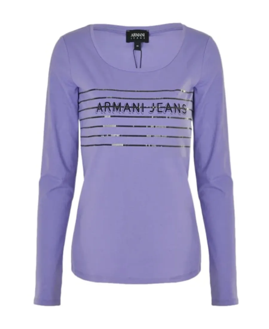 Logo Printed Long-Sleeved T-Shirt
