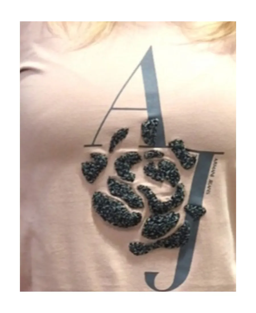 Logo Round Collar Blouse