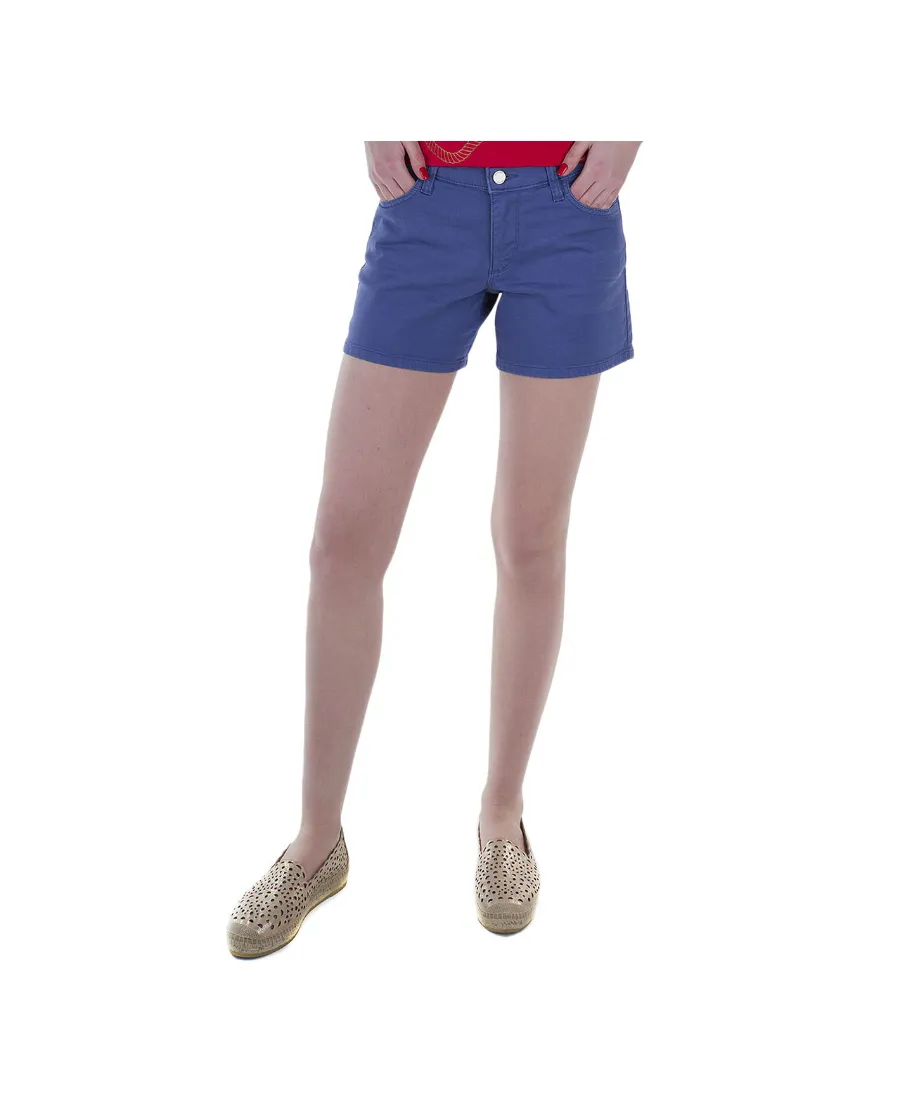 Logo Denim Shorts