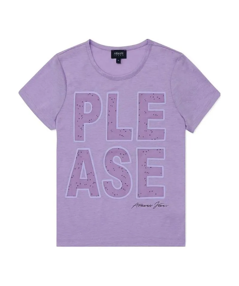 Round Collar Logo T-Shirt
