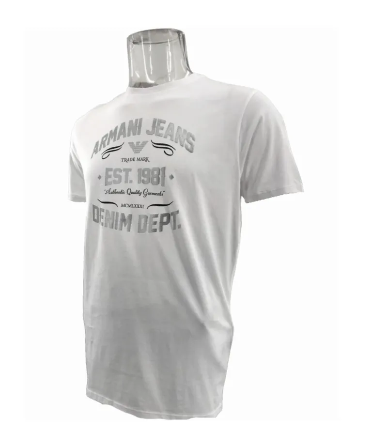 Round Collar Logo T-Shirt