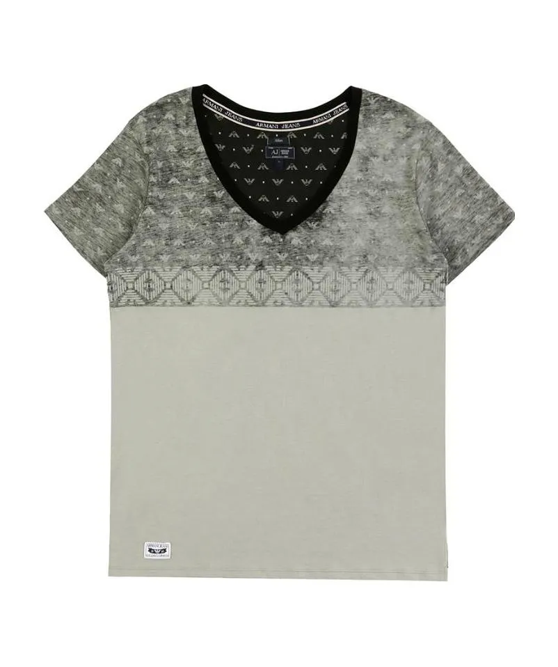 V-Collar Short-Sleeved T-Shirt