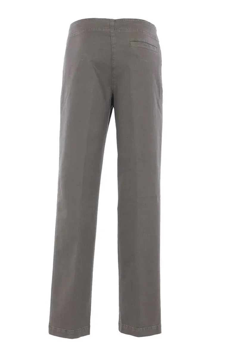 Drawstring Straight-Leg Trousers