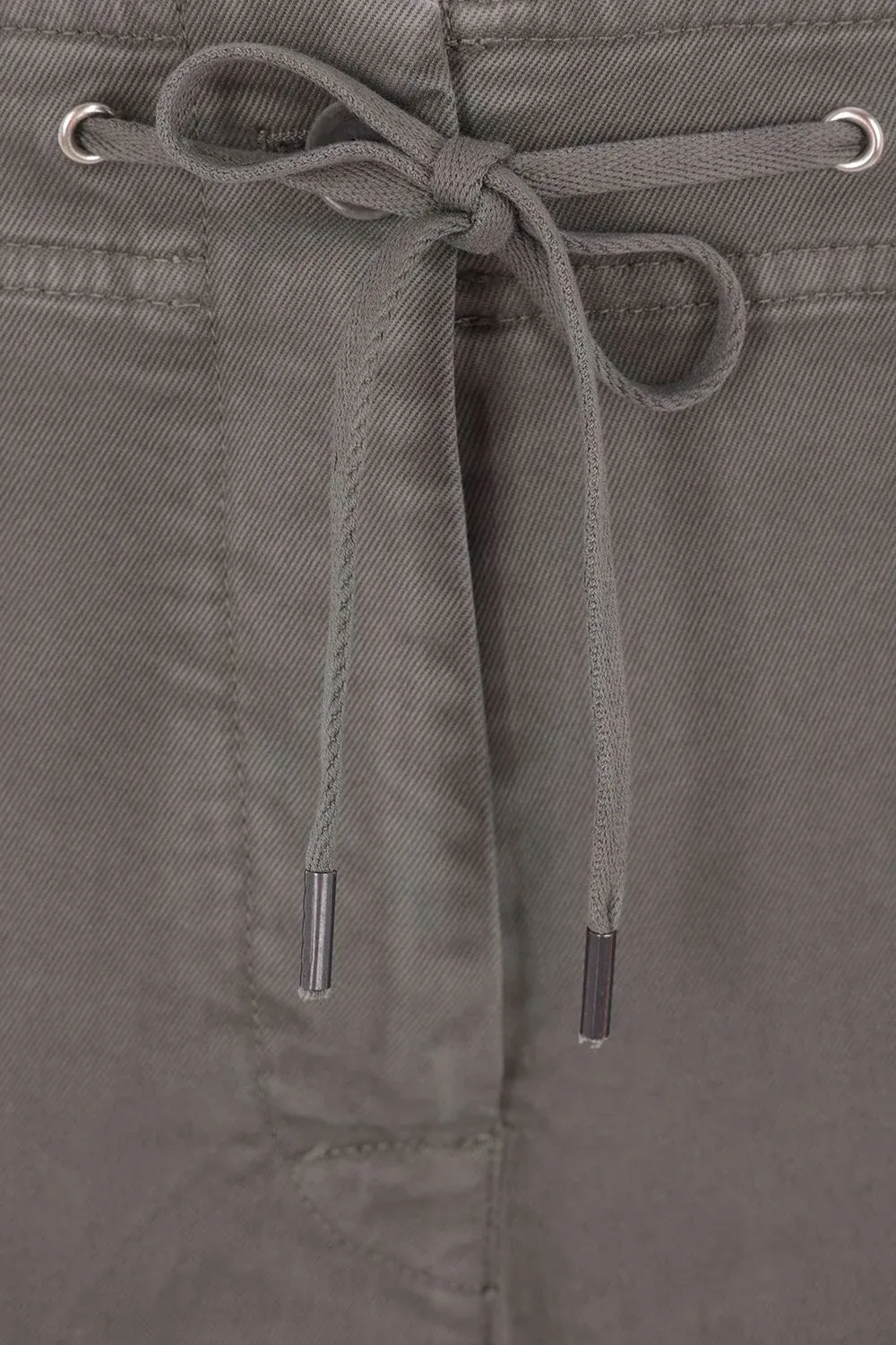Drawstring Straight-Leg Trousers
