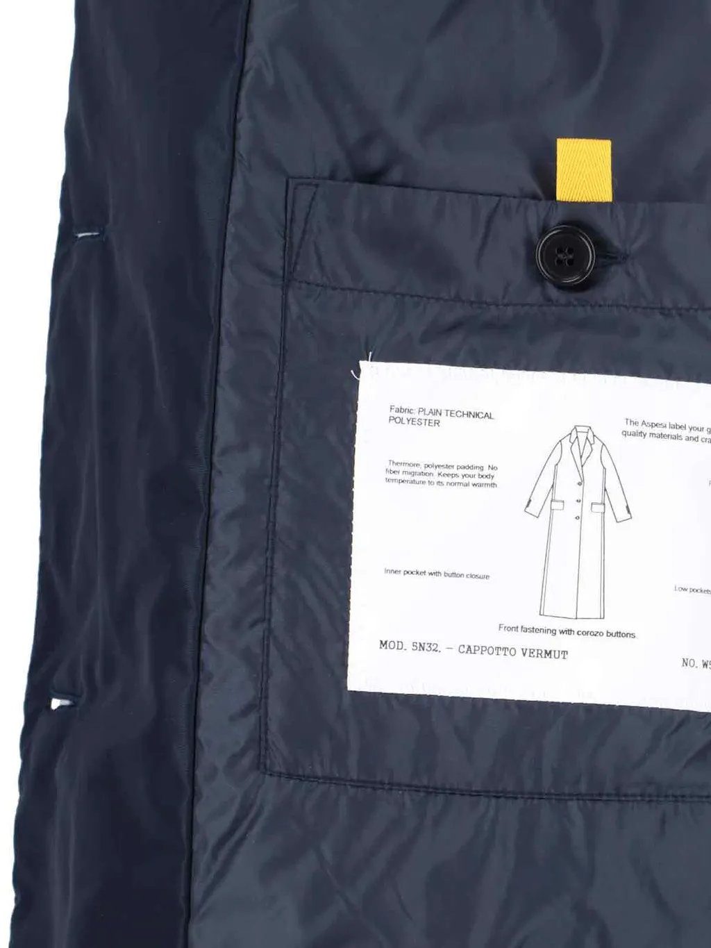 Flap-Pocket Long Coat