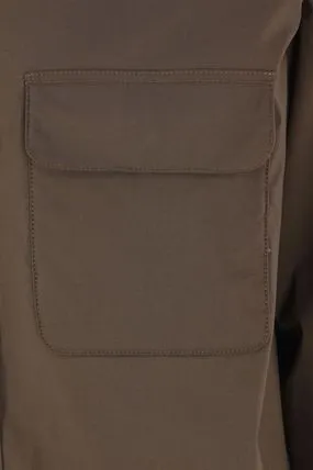 Long-Sleeved Straight-Hem Jacket