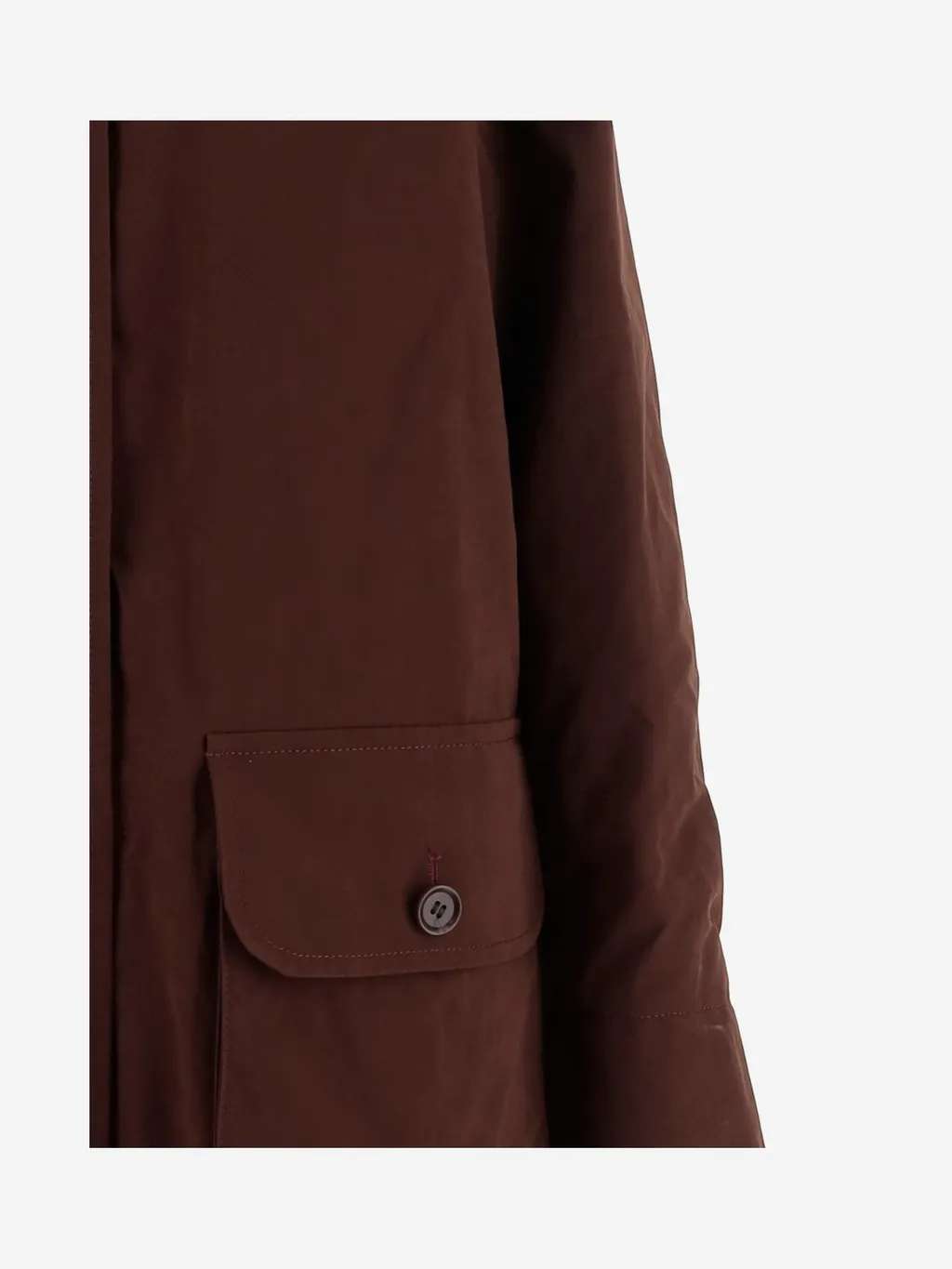 Long-Sleeved Straight-Hem Coat
