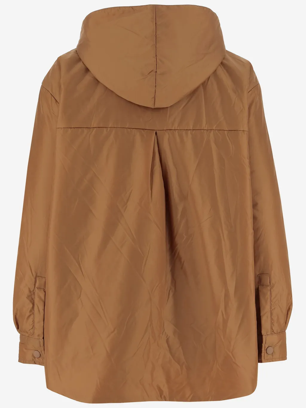 Long Sleeved Press-Stud Hooded Jacket
