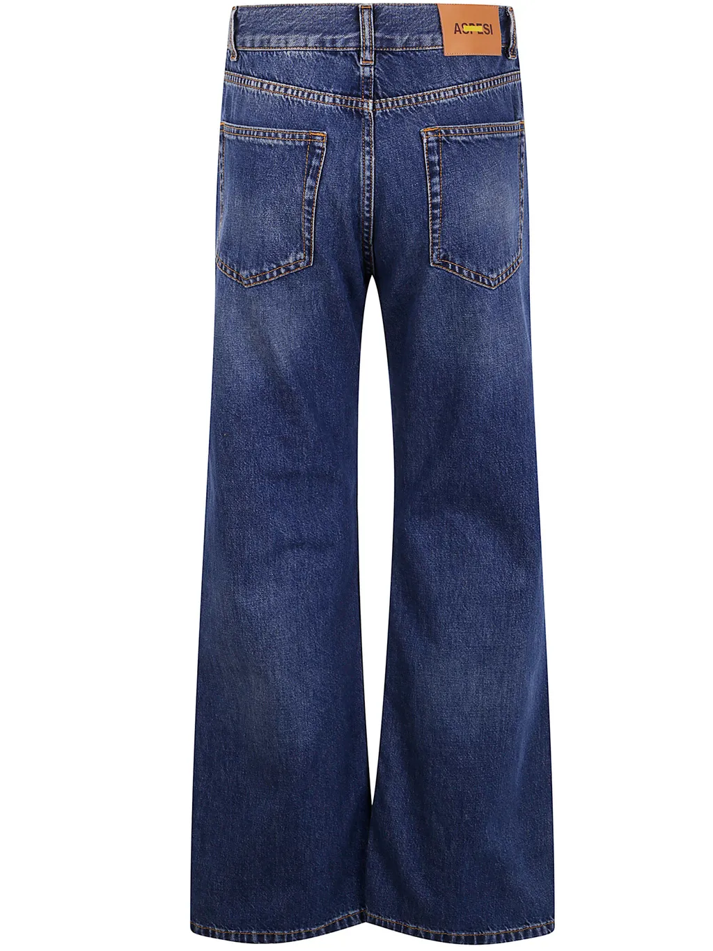Patch-Detail Cotton Jeans