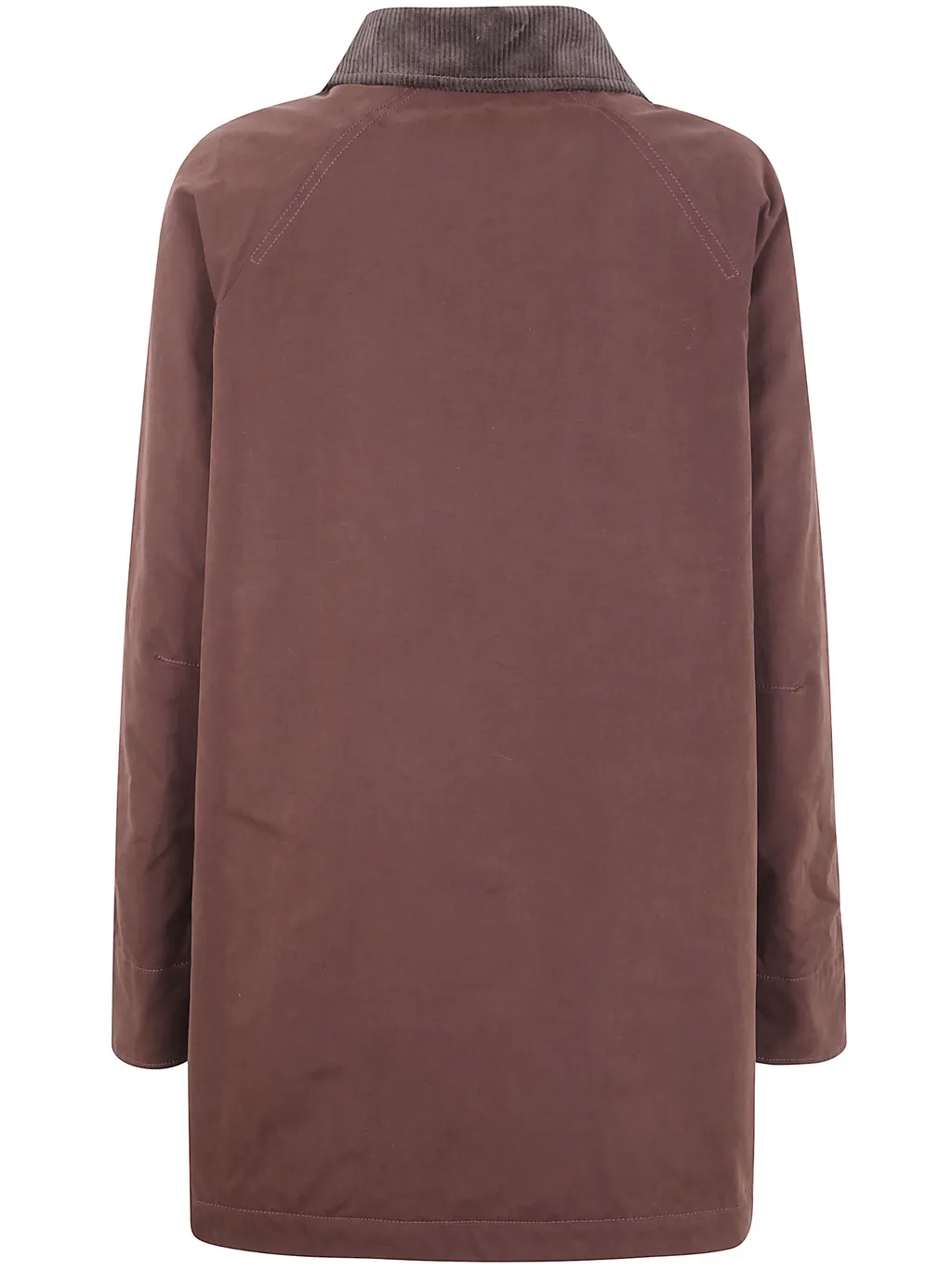 Cotton Jacket With Corduroy Collar