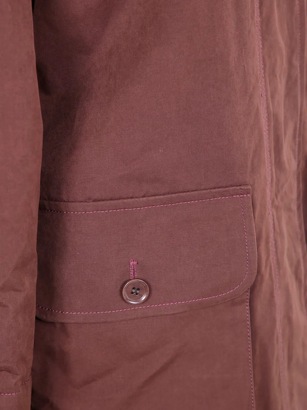 Cotton Jacket With Corduroy Collar