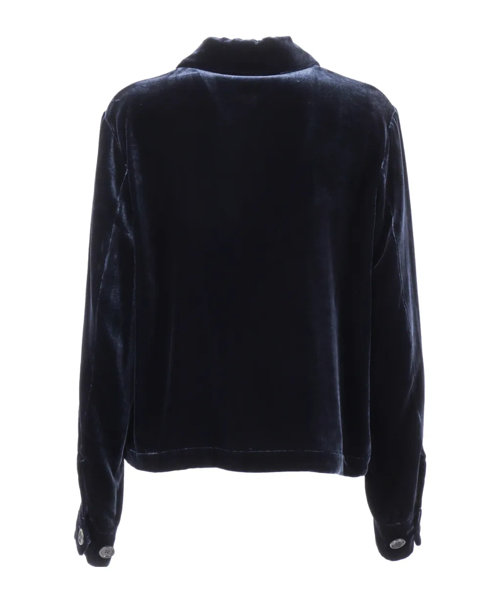 Velvet Patch-Pocket Jacket