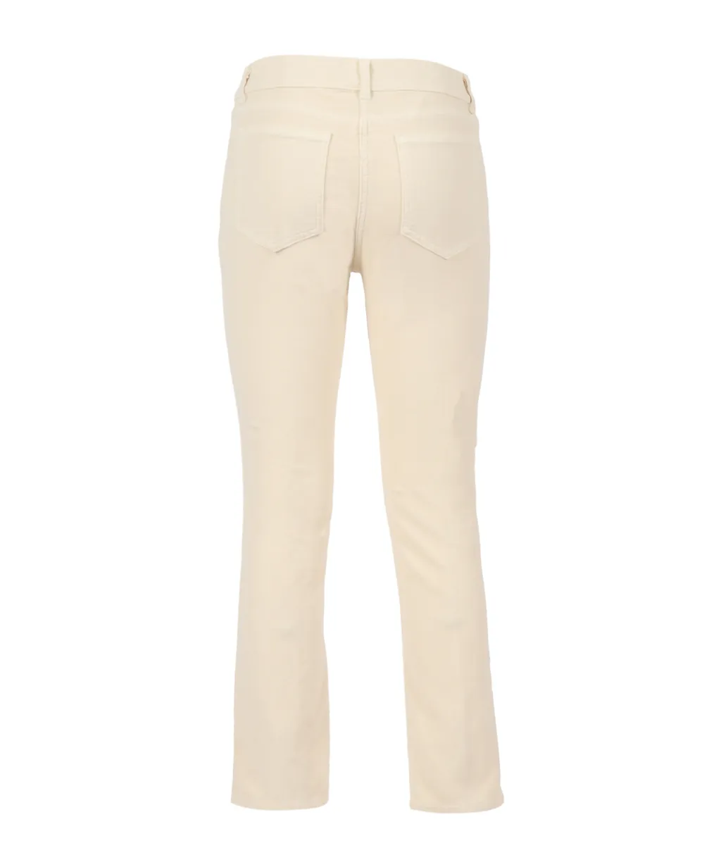 Mid-Rise Straight-Leg Trousers
