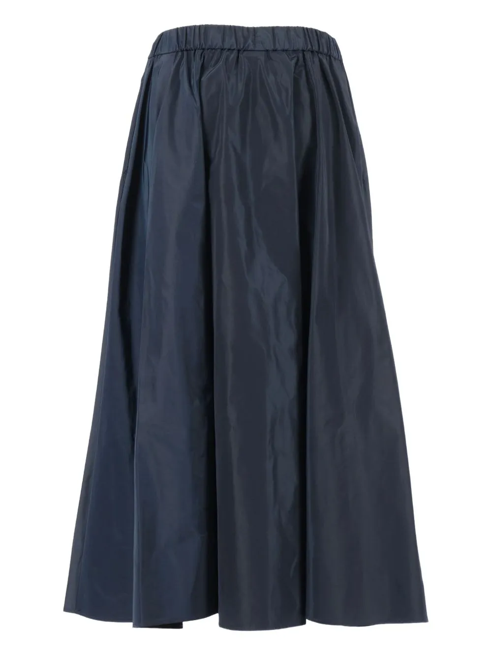 Pleated A-Line Mid-Length Skirt