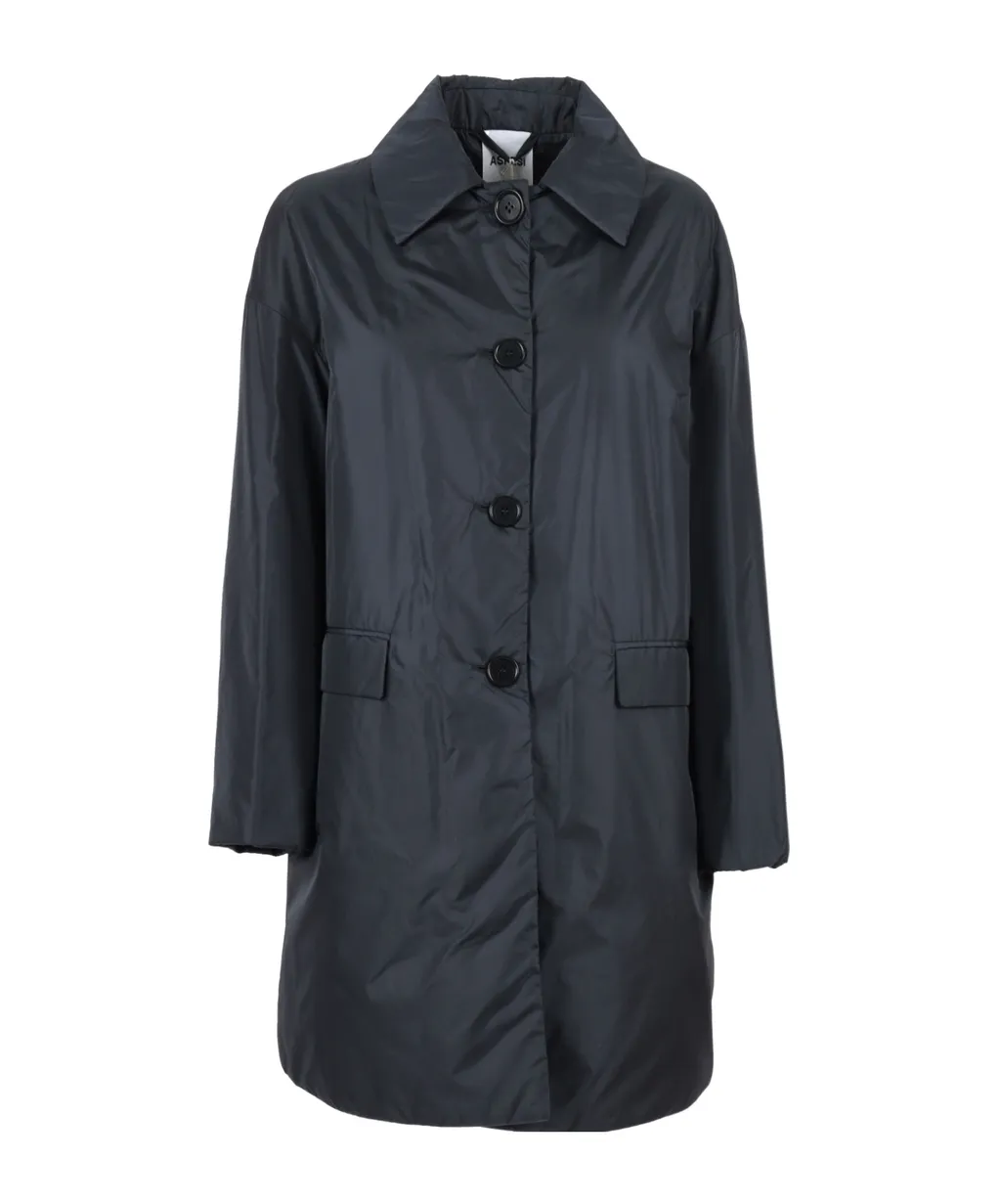Long-Sleeved Single-Breasted Coat