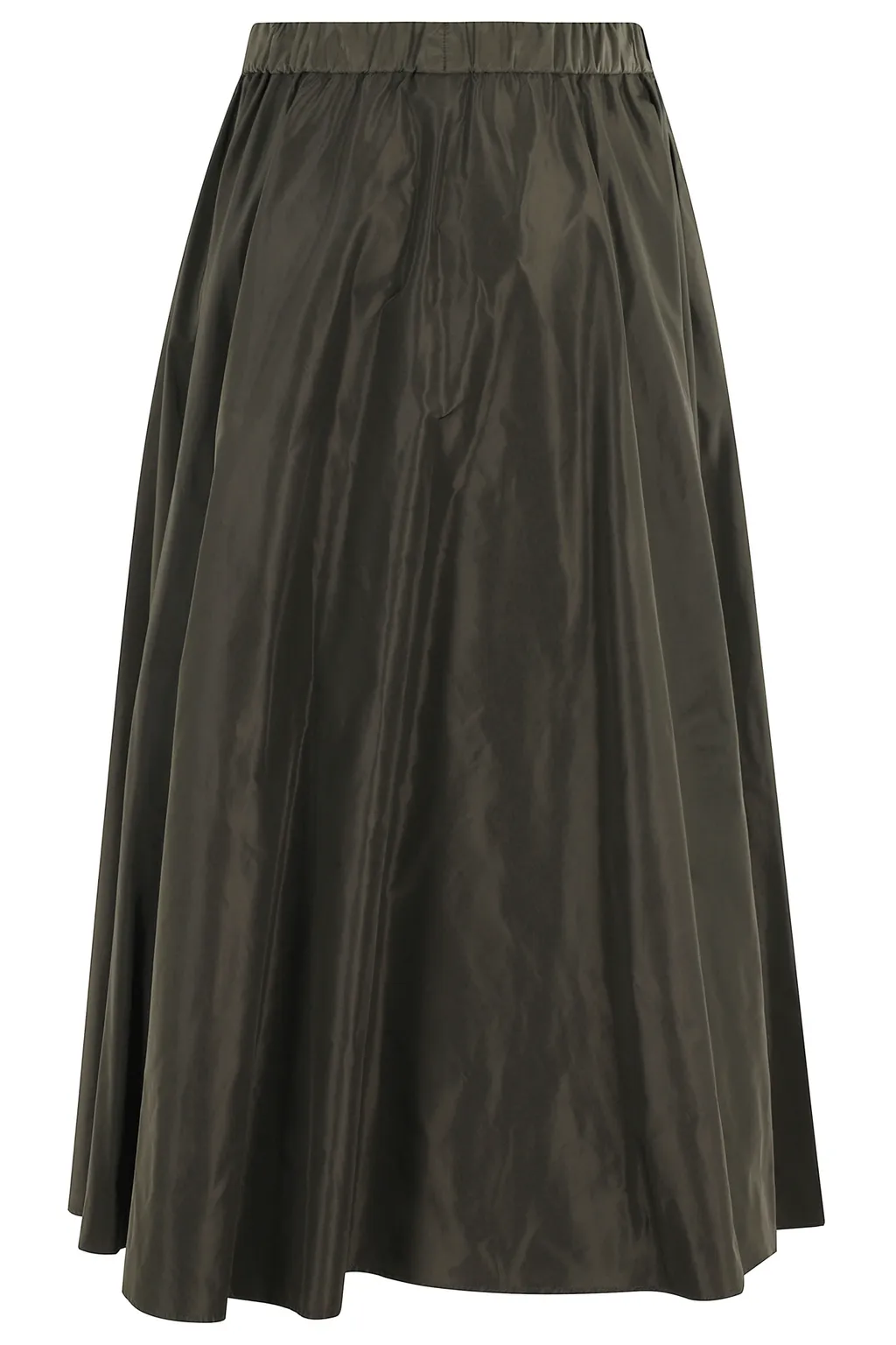 Elastic-Waist Flared Skirt