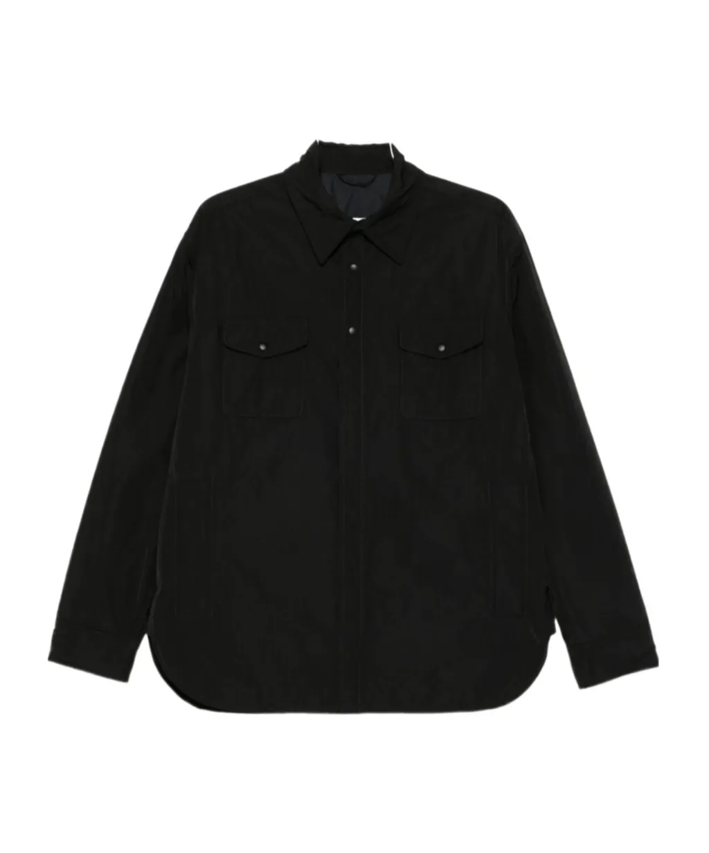 Buttoned Long Sleeved Shirt Jacket