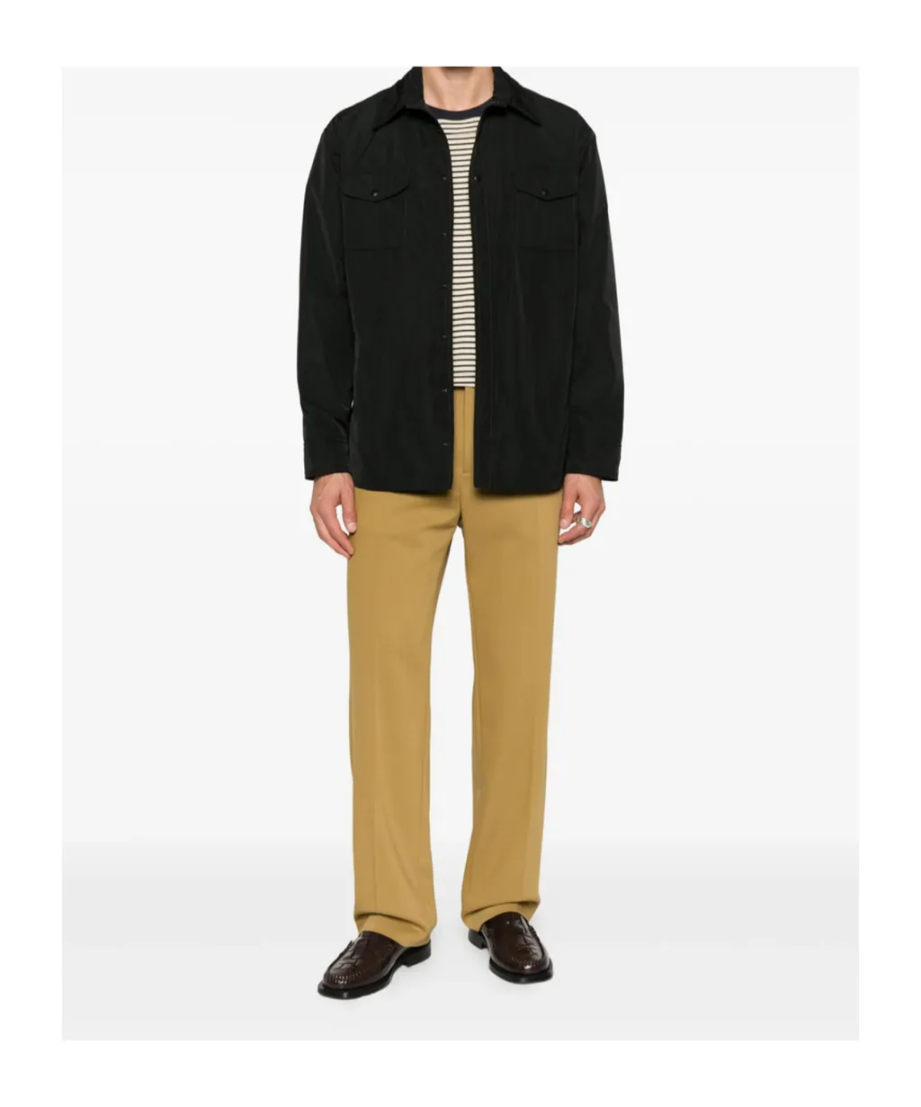 Buttoned Long Sleeved Shirt Jacket