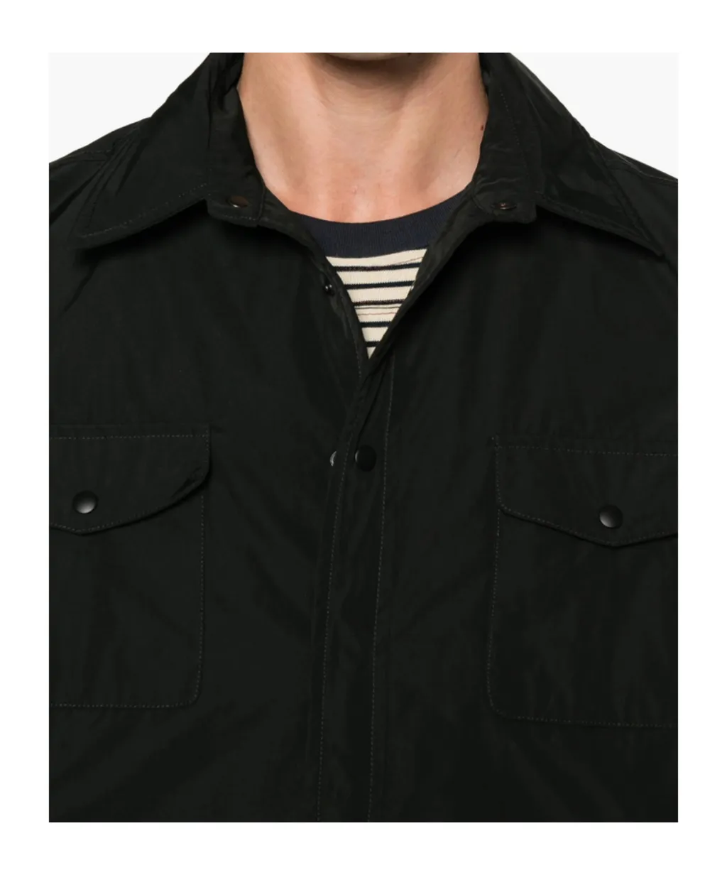 Buttoned Long Sleeved Shirt Jacket