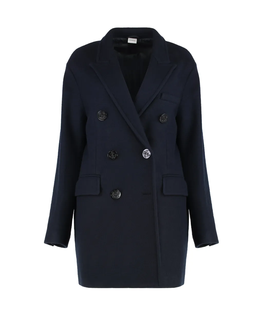 Double-Breasted Wool Coat